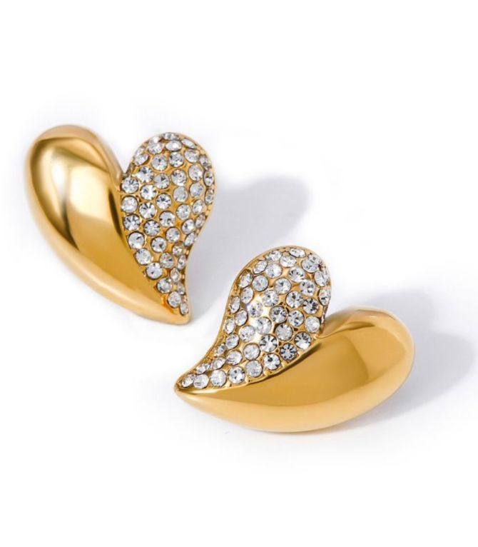 Aretes diamond heart