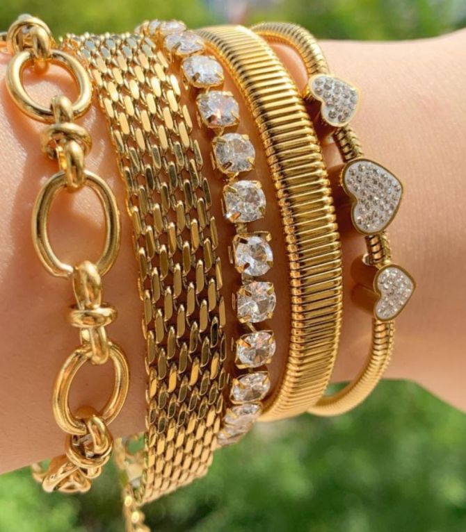 Brazalete gold strap