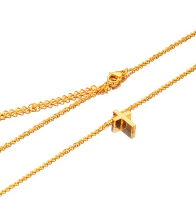 Collar gold cross