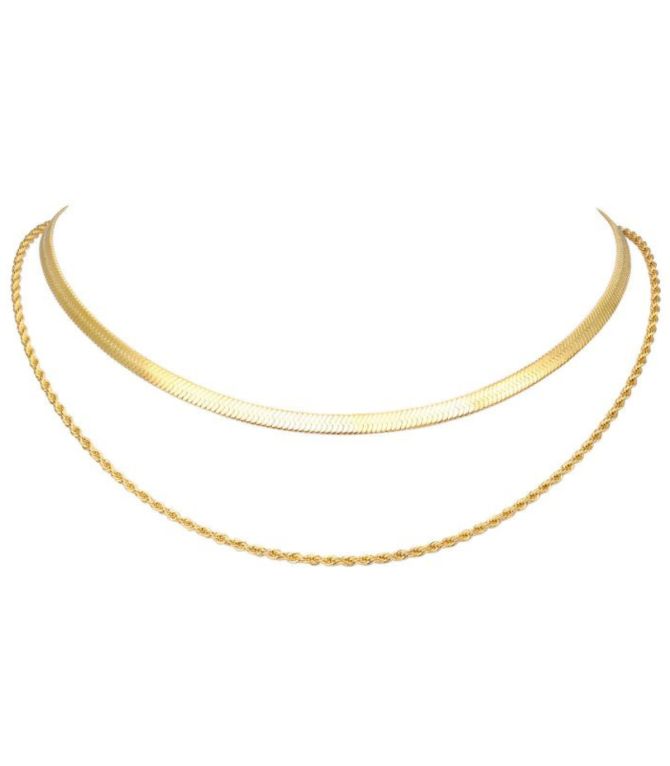 Collar gold double layer