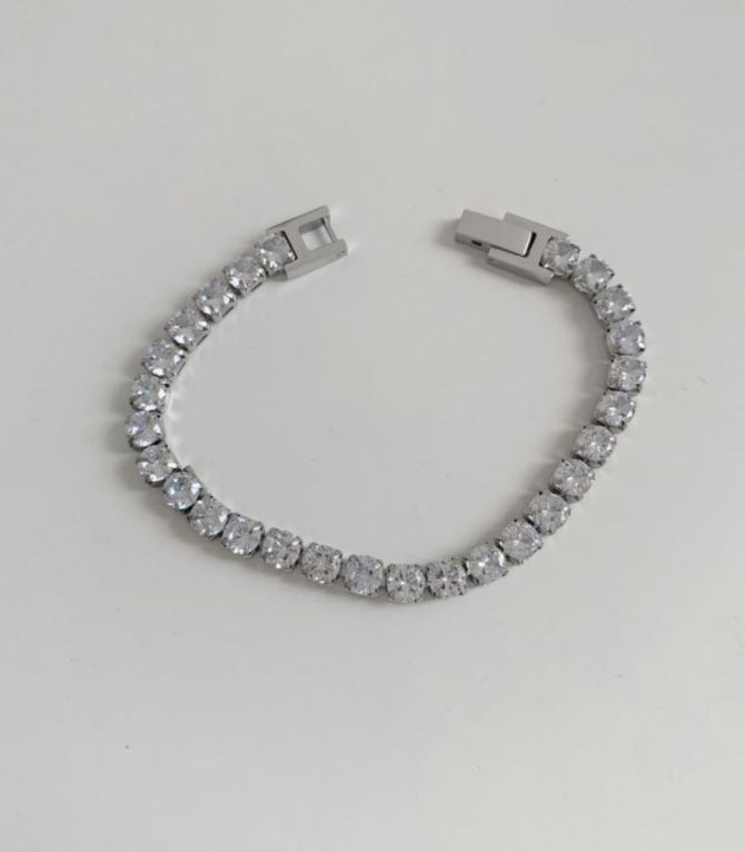 Brazalete silver with diamond