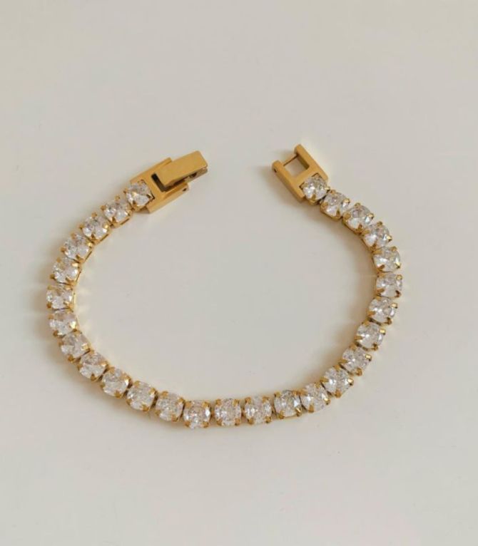 Brazalete gold with diamond