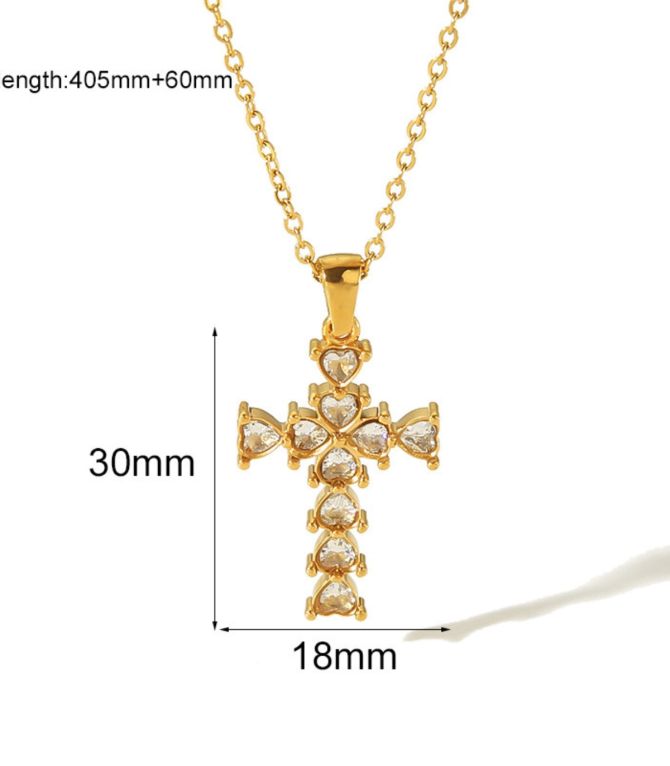 Collar diamond cross