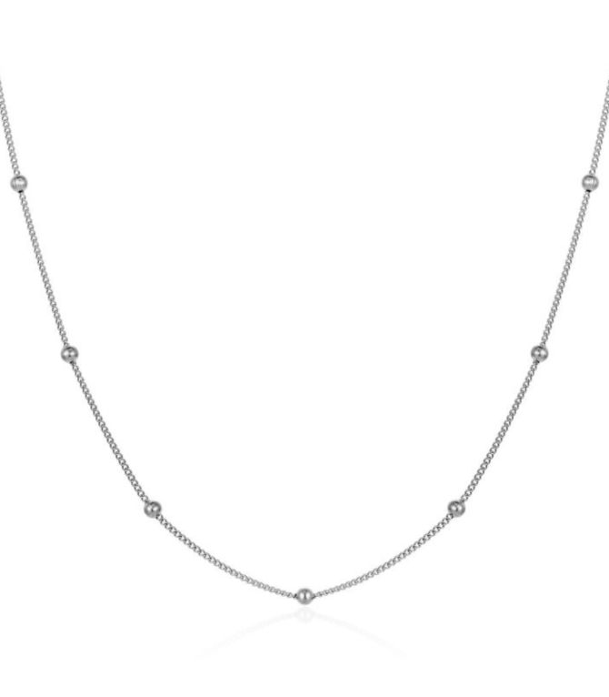 Collar bead plata