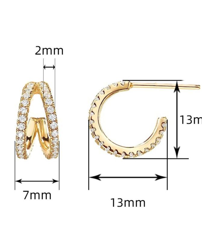 Aretes diamond c shaped