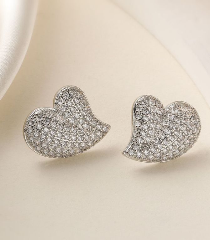 Aretes plata con zirconias