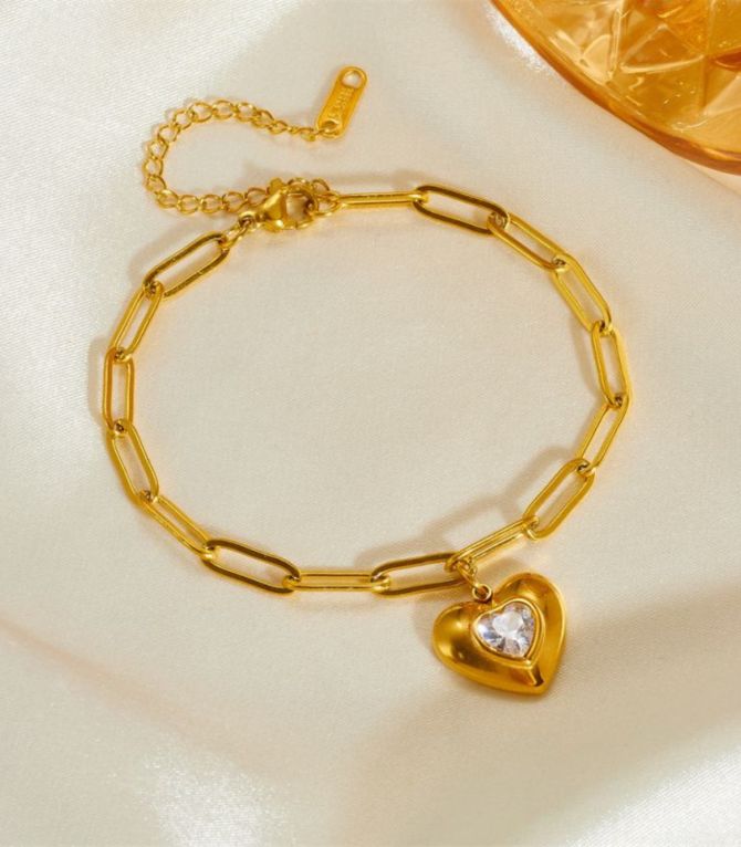 Brazalete diamond heart