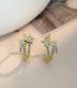 Aretes gold S925 diamond star