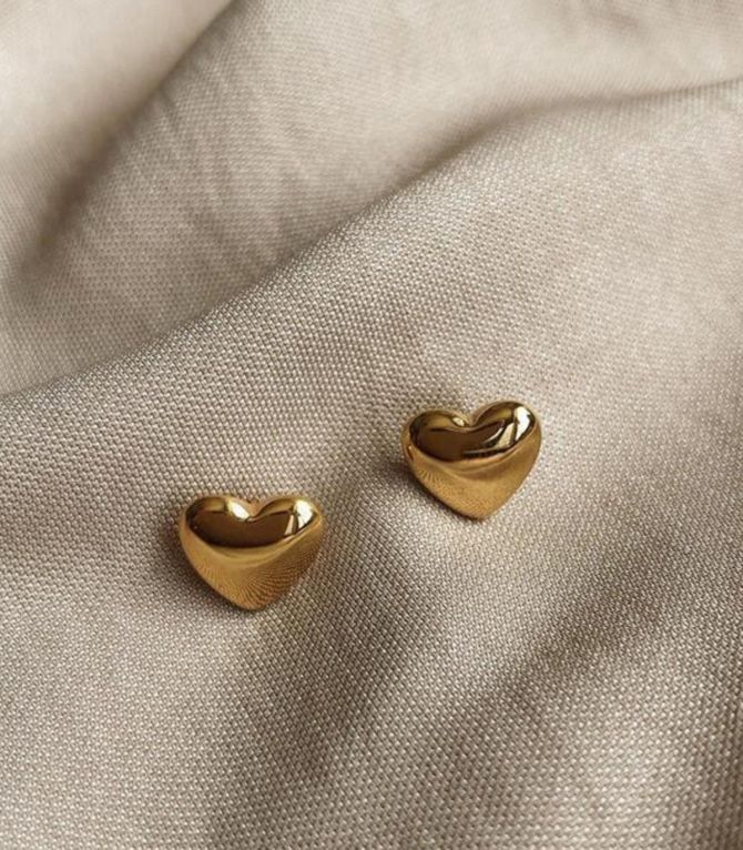 Aretes diseño corazón