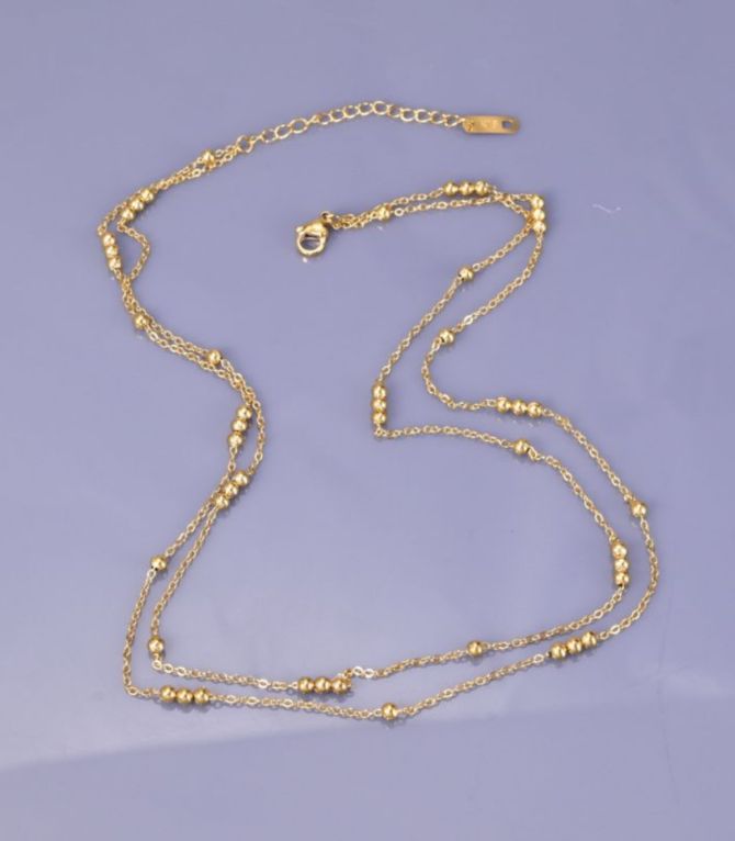 Collar double layer bead