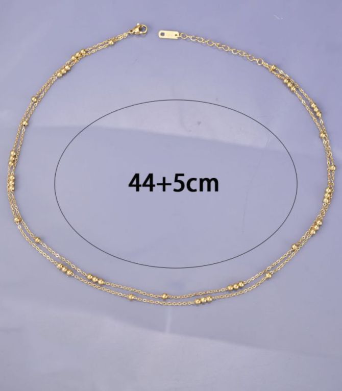 Collar double layer bead