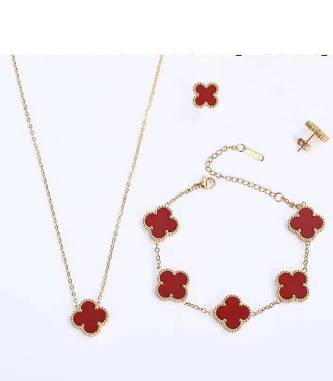 Set clover rojo