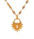 Collar gold love lock