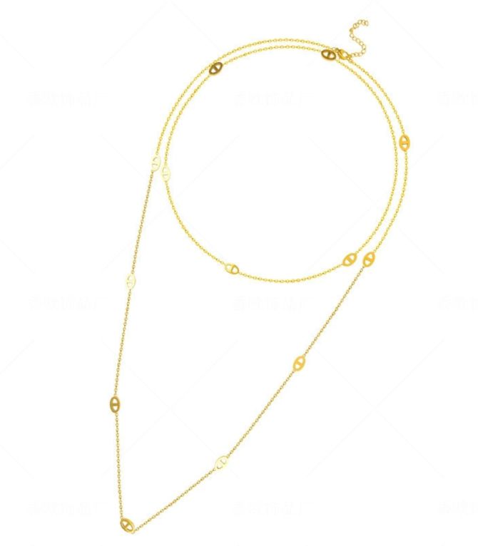 Collar gold 1.2m pig nose