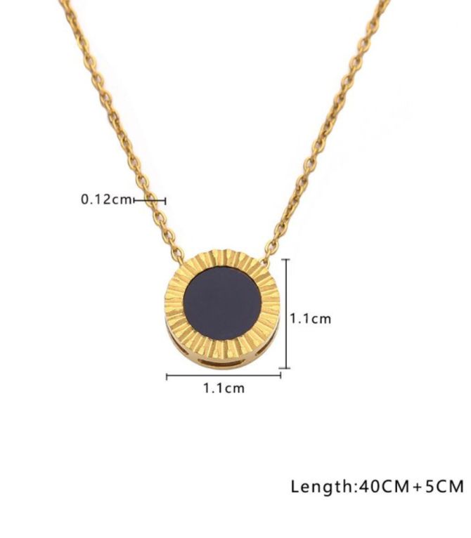 Collar gold round