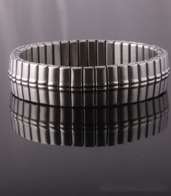 Brazalete plata rectangular