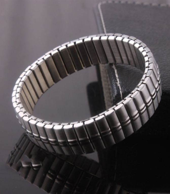 Brazalete plata rectangular