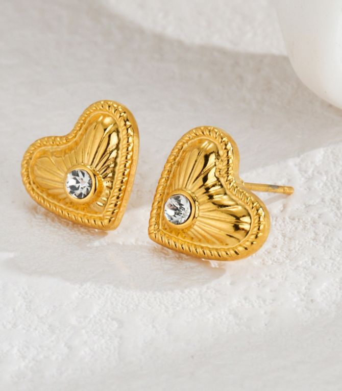 Aretes gold diamond heard