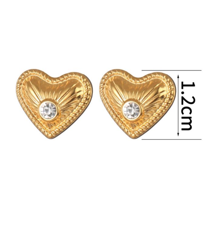 Aretes gold diamond heard