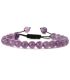 Brazalete amethyst agate beaded