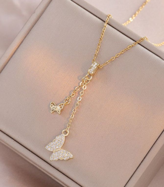 Collar butterfly y shaped