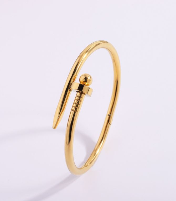 Brazalete gold steel nail