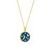 Set collar y aretes gold blue star moon