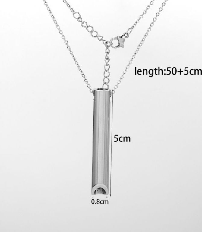 Collar steel whistle