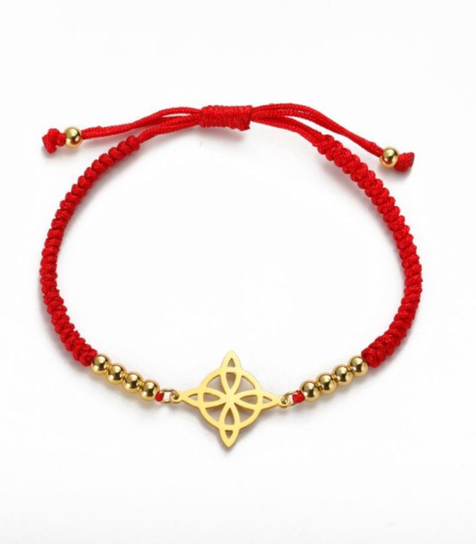 Brazalete red witch knot