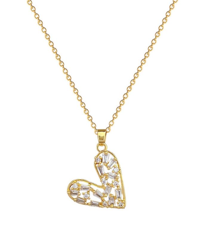 Collar diamond heart