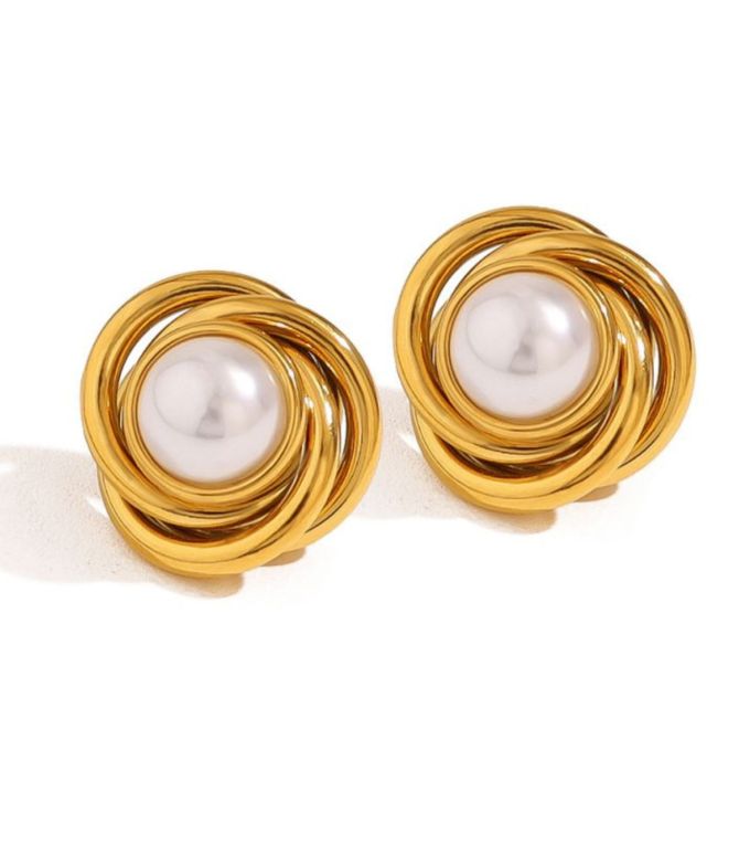 Aretes pearl wrap