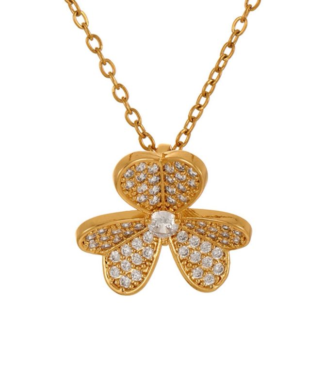 Collar zirconium flower