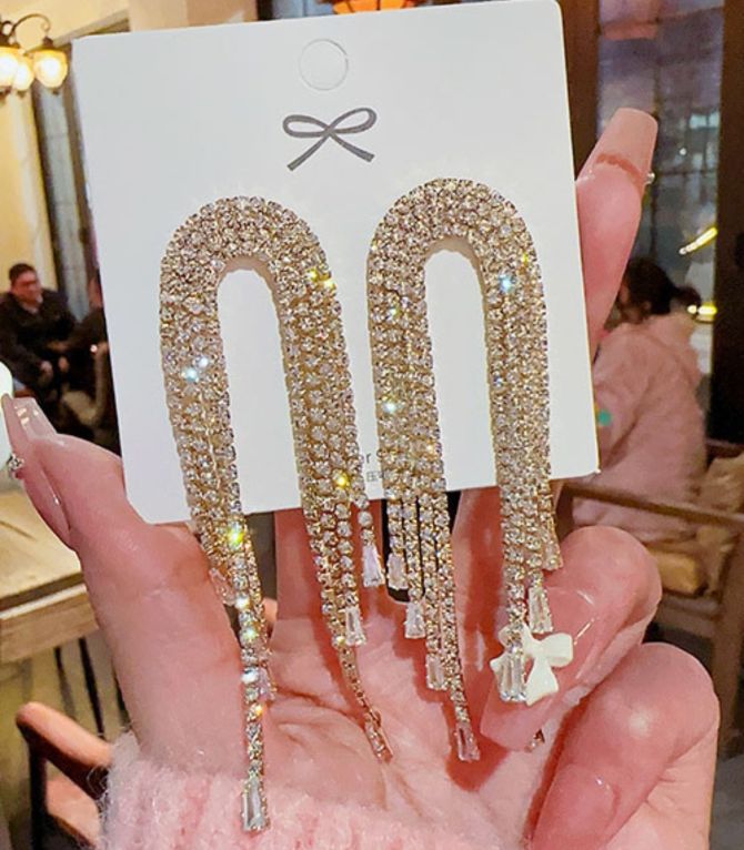 Aretes diamond Tassel