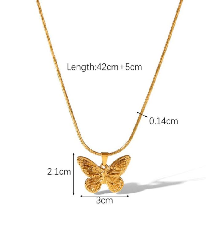Collar mariposa