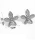 Aretes silver flower