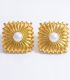Aretes square pearl