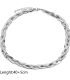 Collar plata trenzado