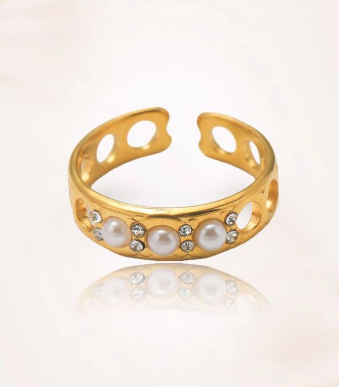 Anillo diamond pearl