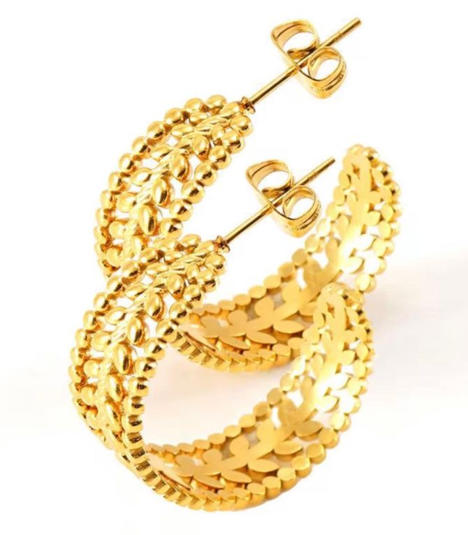 Aretes gold multilayer