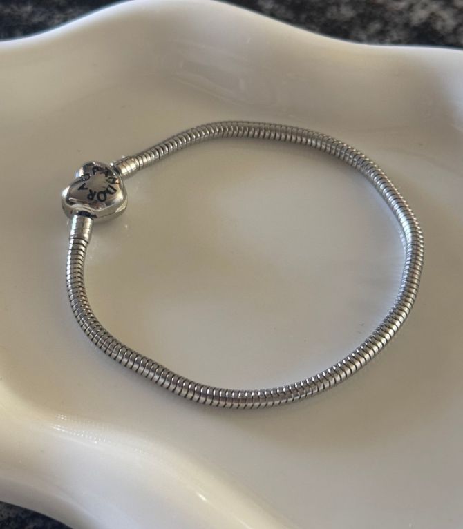 Brazalete silver corazón