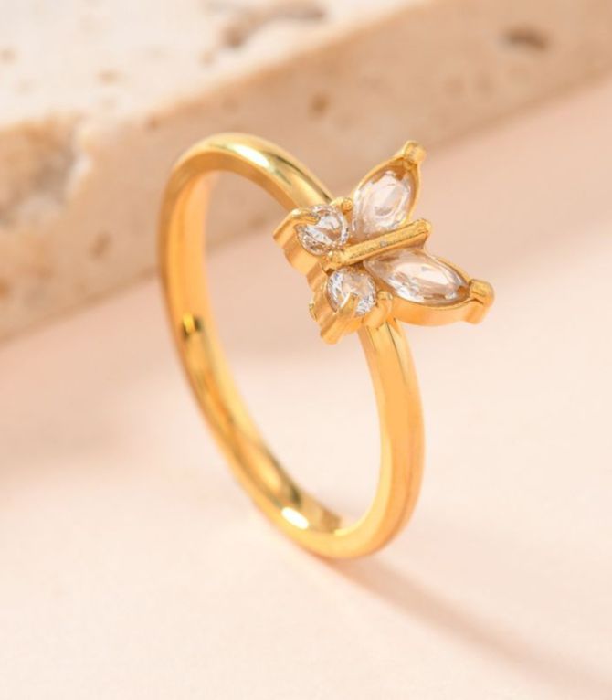 Anillo diamond butterfly 8