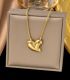Collar gold heart love