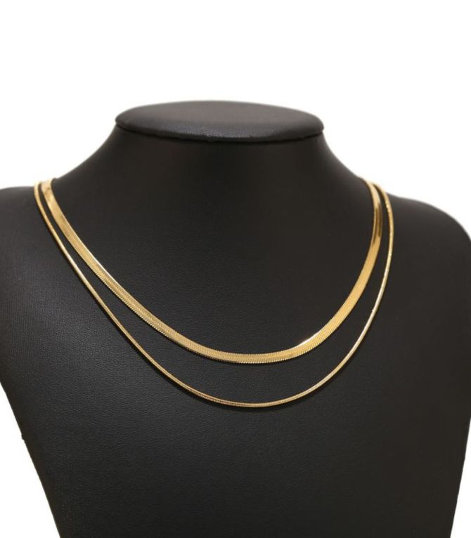 Collar gold double layer