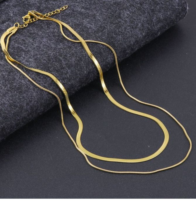 Collar gold double layer