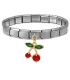 Brazalete italiano silver cherry