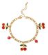 Brazalete eslabon oil drop cherry