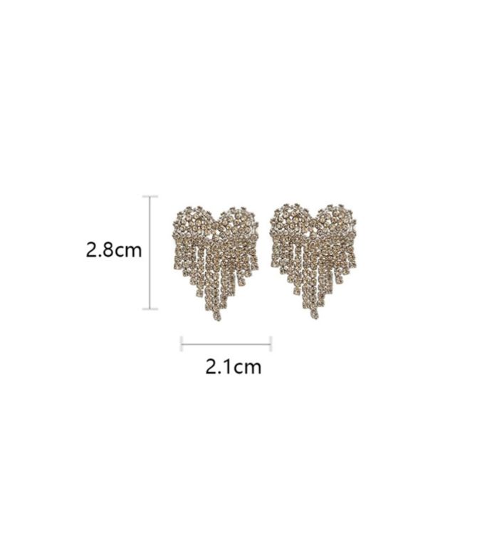 Aretes diamond heart