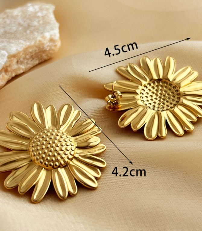 Aretes sunflower