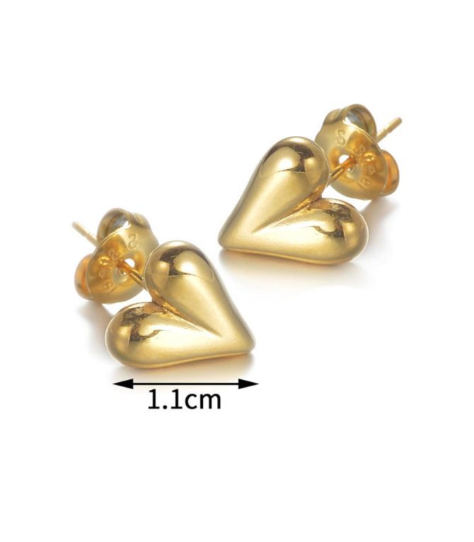 Aretes corazón
