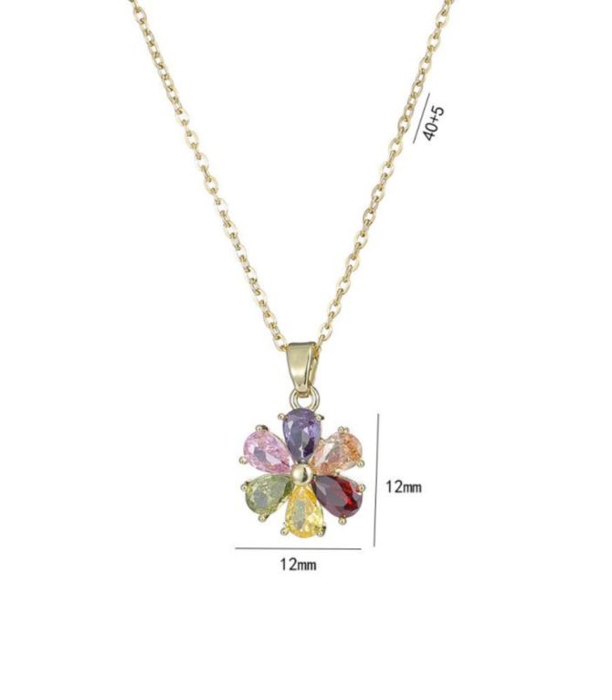 Collar diamond flower